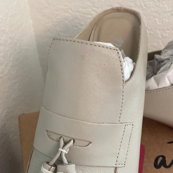 Women’s NWT MATISSE Ivory Leather Mules Shoes from Nordstrom size 7.5 - Picture 8 of 12
